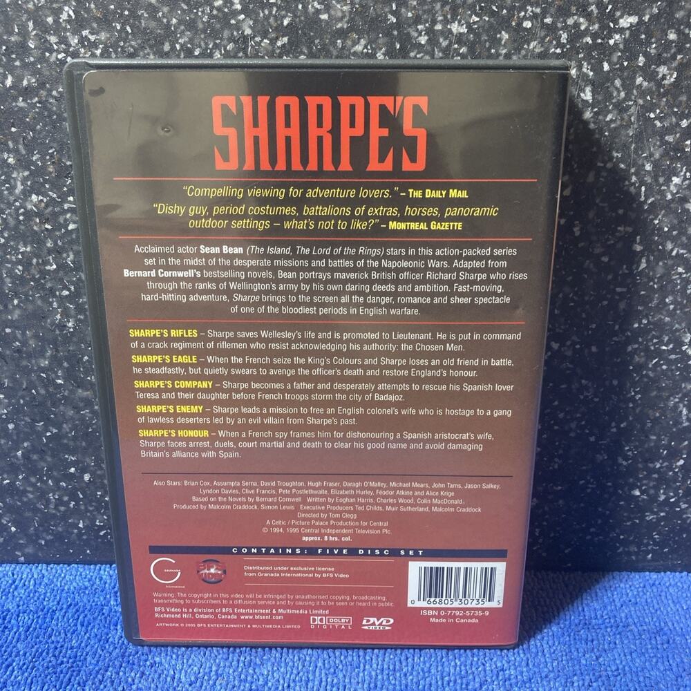 Sharpes Rifles Set (DVD) Used - Picture 2 of 7